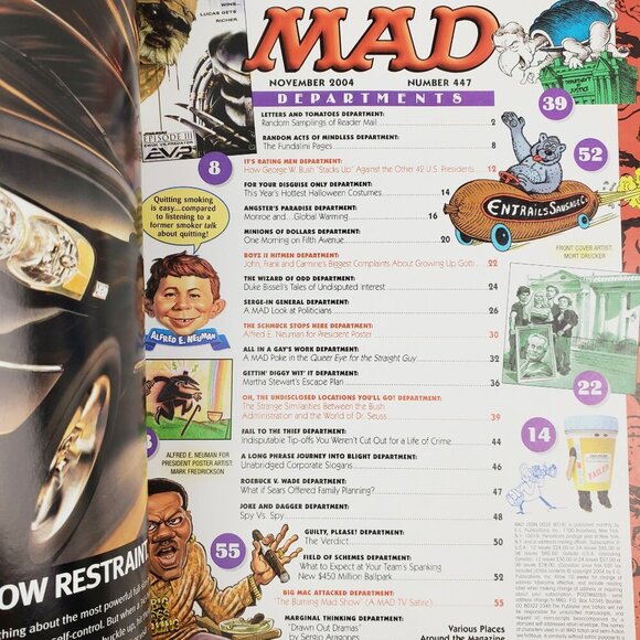 MAD Magazine George Bush Dr. Seuss Donald Trump VTG November 2004 Unread Stock - Picture 5 of 11